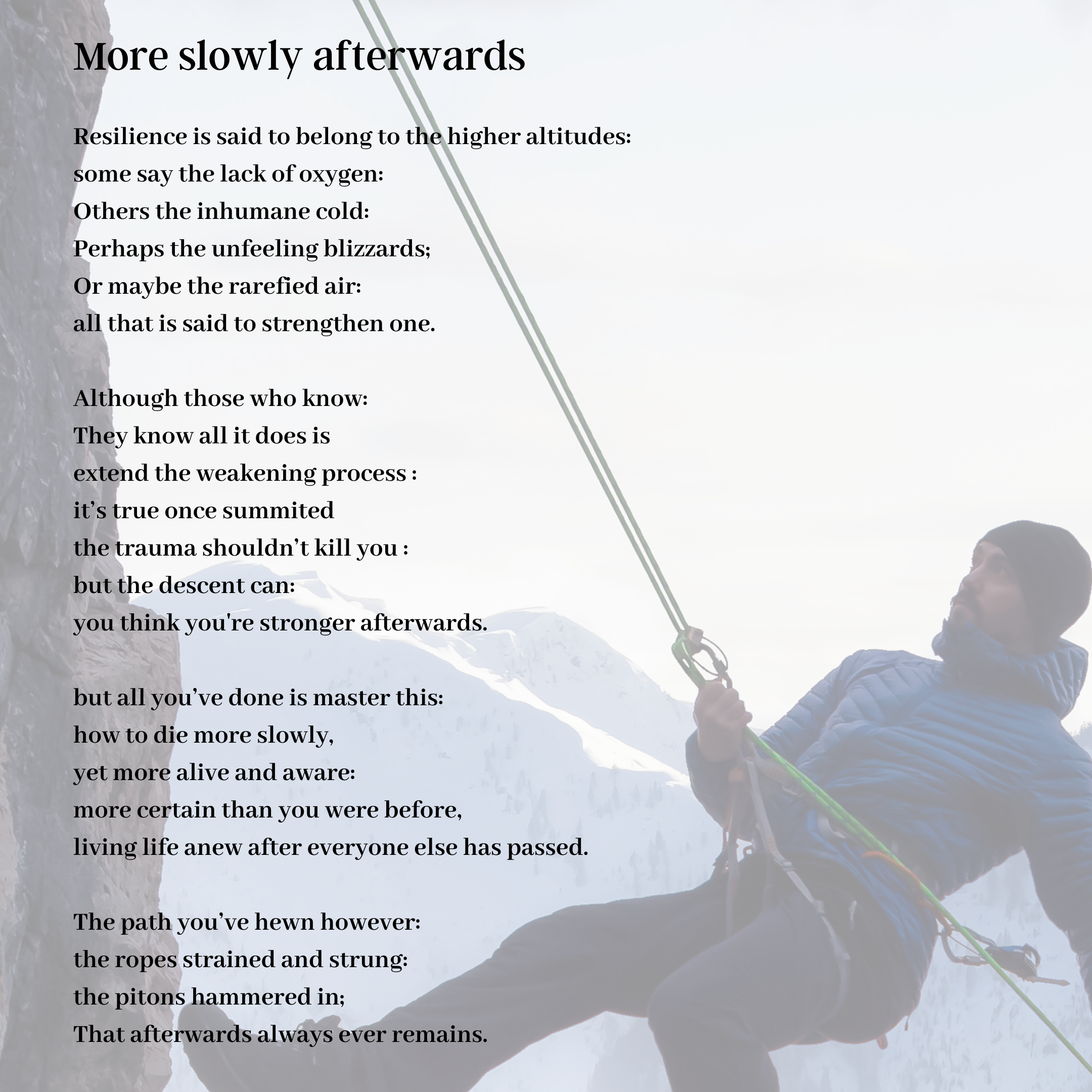 More Slowly Afterwards