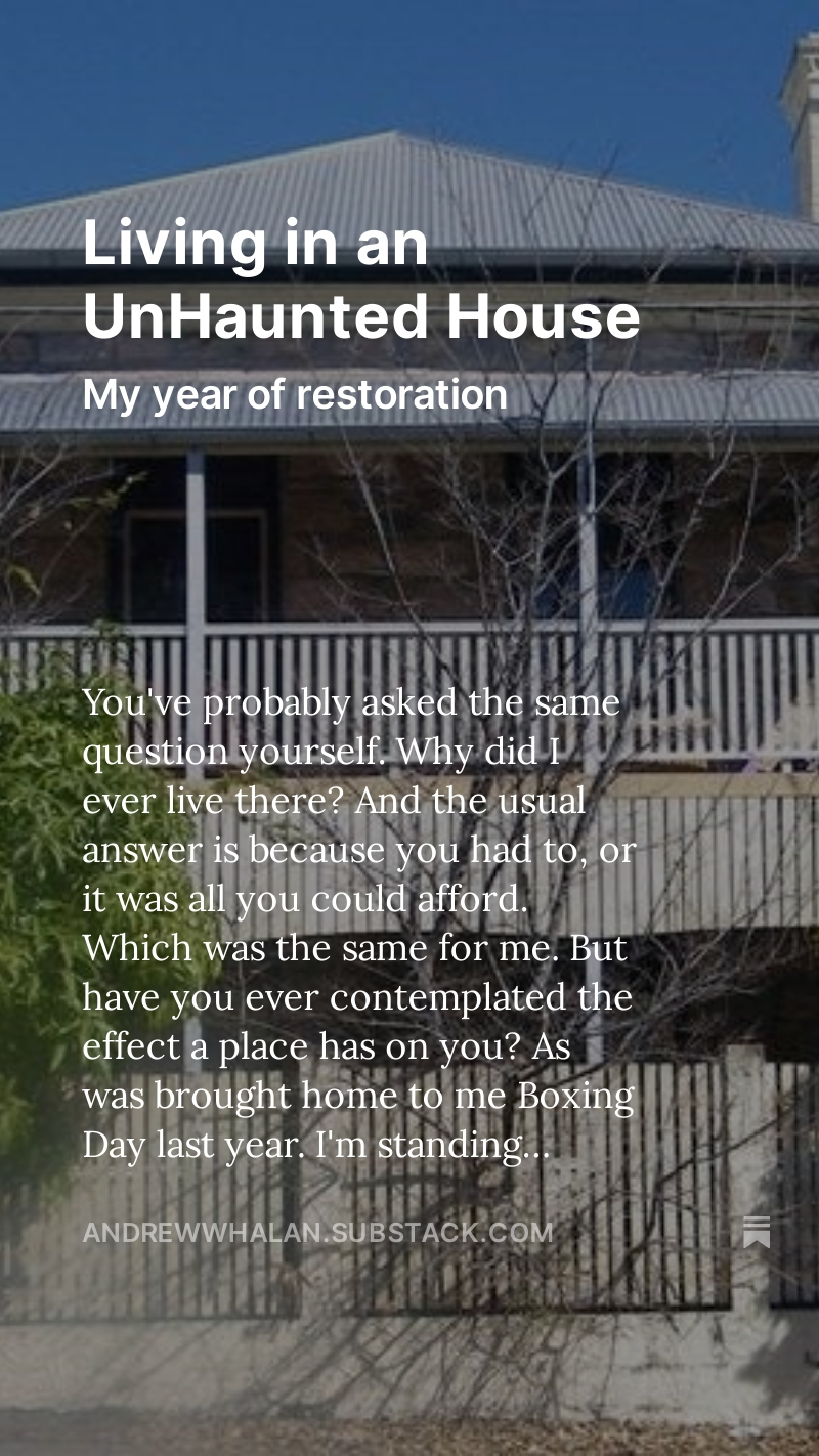 Living in an Unhaunted House.