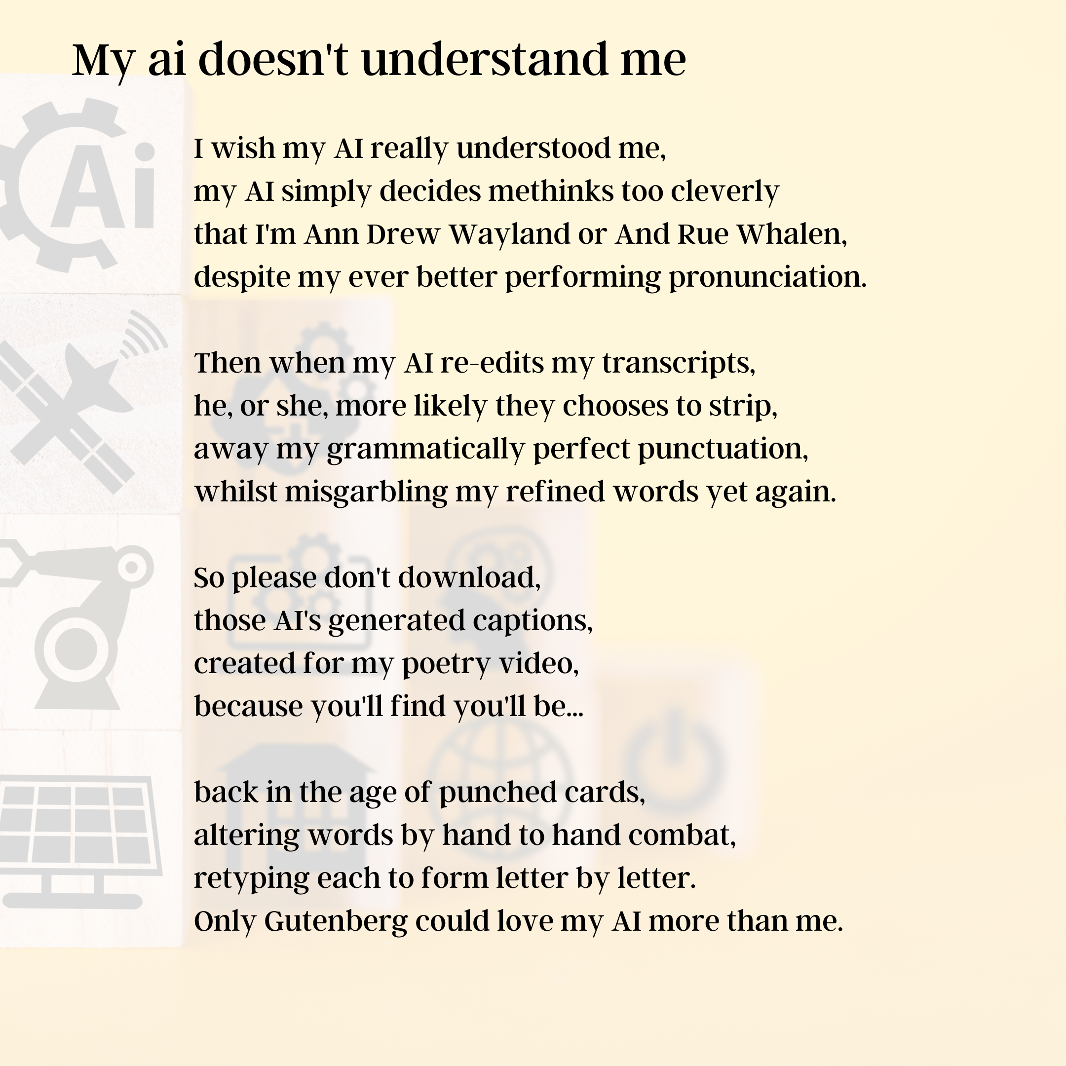 my ai doesn’t understand me