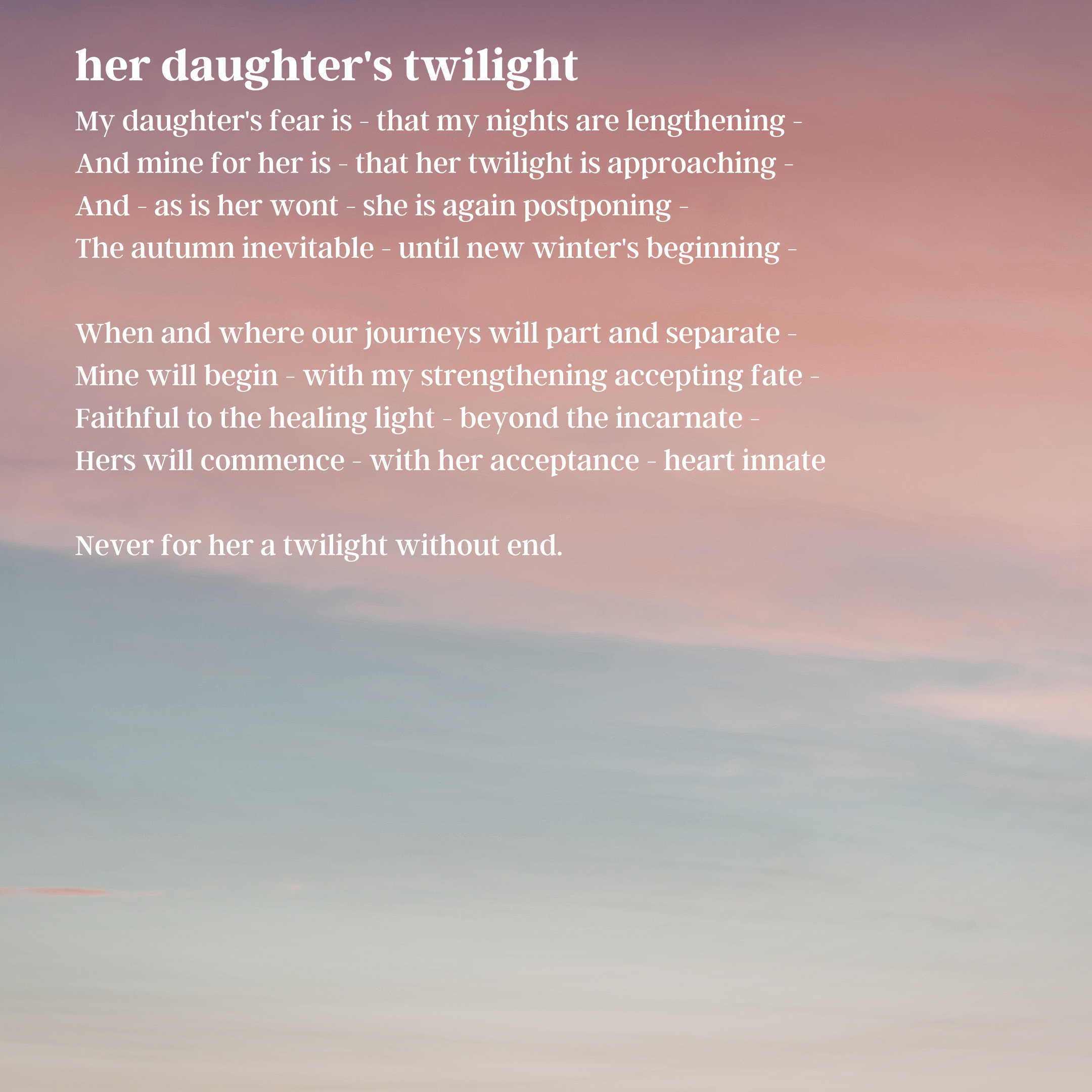 her daughter’s twilight